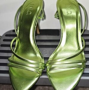 INC International Concepts Green Heels Strappy Sandals